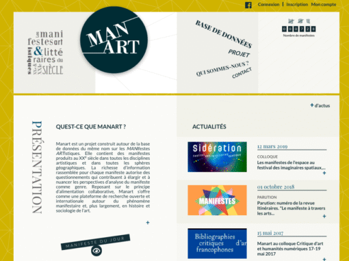 Manart : la base des manifestes