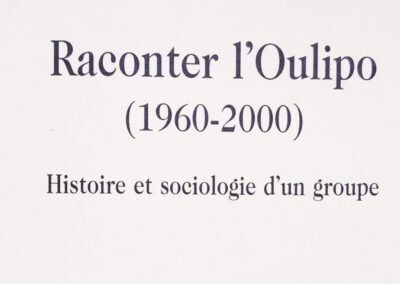 Raconter l’Oulipo