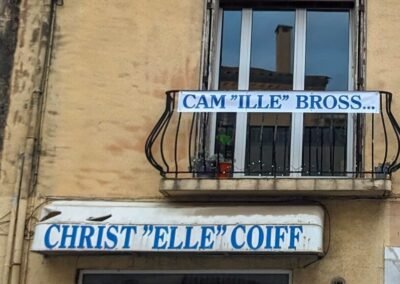 Dans le sens du poil — poésie &&nbsp;coiffure (installation)