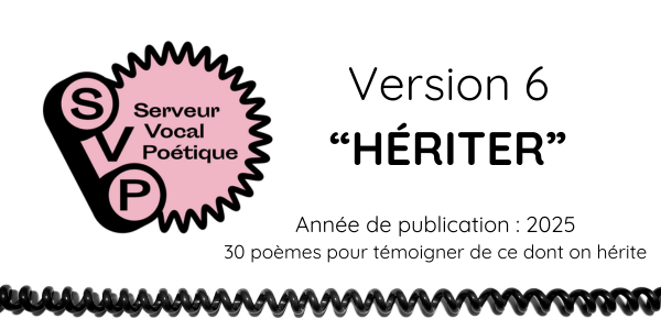 Logo du Serveur vocal poétique et thème de l'édition 6