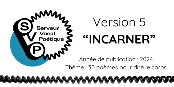 Logo du Serveur vocal poétique et thème de l'édition 6